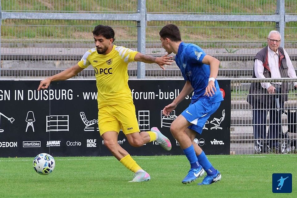 Unter Druck: VfB Homberg und SF Baumberg. 