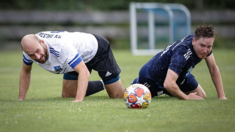 Symbolbild: Den Ohlstädtern um Klaus Zach (l.) fehlte genauso die Kraft wie den Denklingern um Lukas Greif.