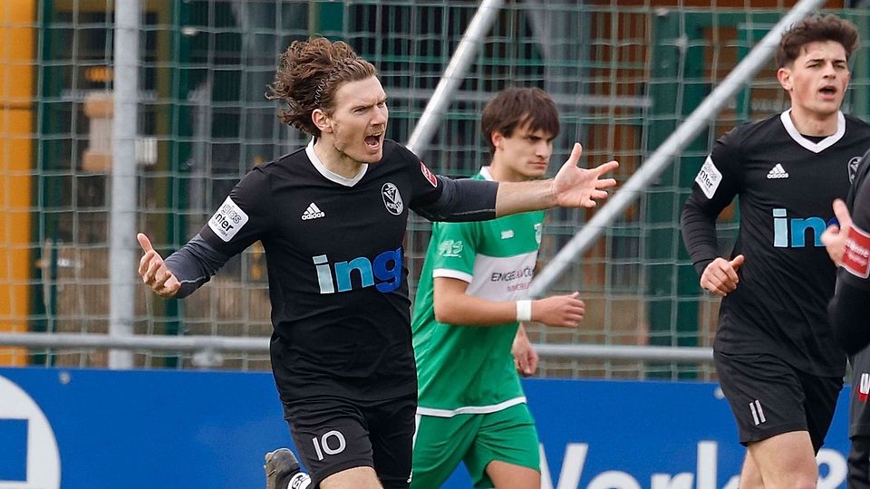 Sebastian Spinner traf zum 1:1 vom Punkt, scheiterte jedoch kurz vor Schluss am Lattenkreuz.