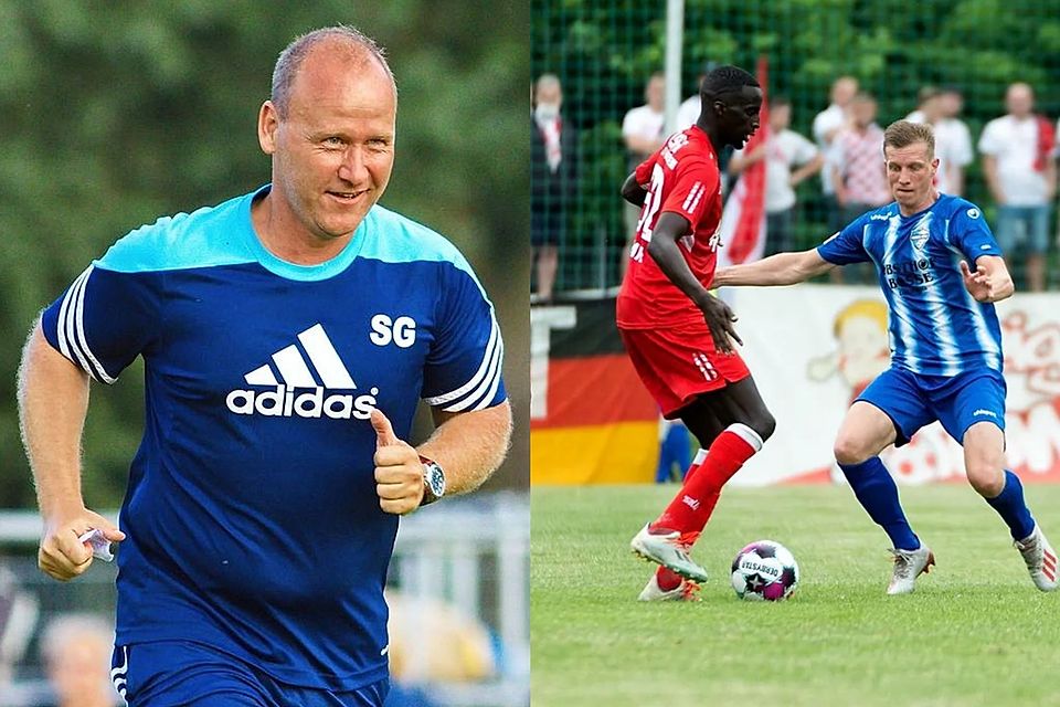 Ein Wiedersehen nach langer Zeit feiern Steffen Geisendorf (links) und Dimo Raffel (rechts).