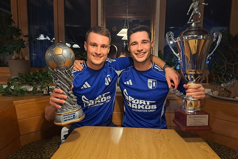 Zwei (Erfolgs-)Gesichter des FRG-Hallencups 2025: Jonas Blöchl (links) und Niklas Bösl.