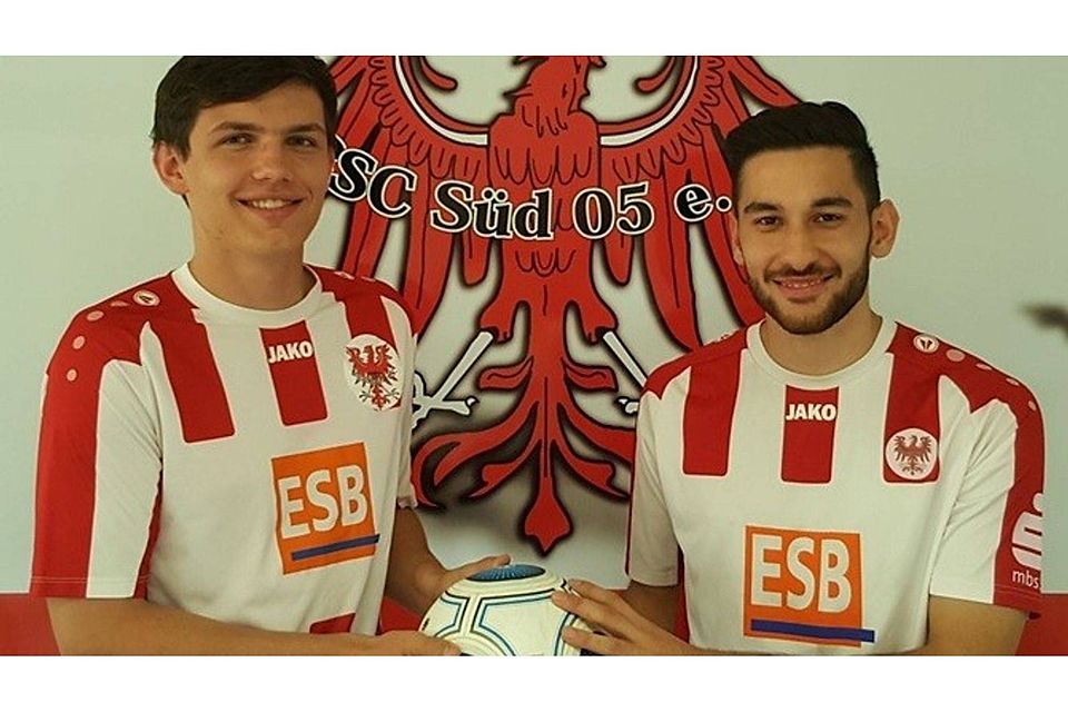 Burak Aktas vom SV Altlüdersdorf und Olivier Spiewak vom BFC Dynamo wechseln nach Brandenburg. Foto: BSC Süd