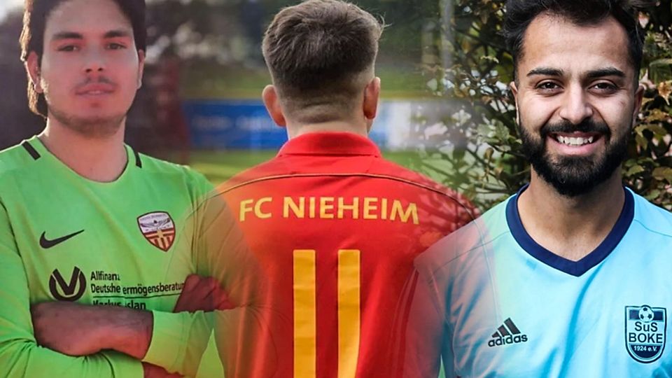 Salvatore Mazza (links) und Sami Tuncel spielen ab nächster Saison wieder für den FC Nieheim.