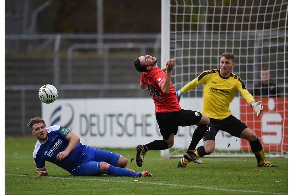 Der SSV Reutlingen besiegt die Neckarsulmer Sport-Union mit 1:0.  F: Grundler