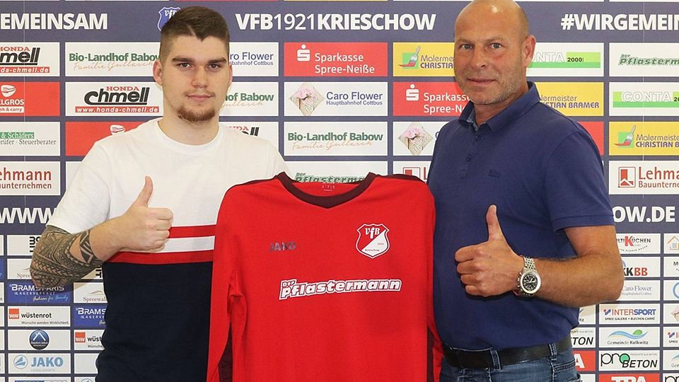 Marvin-Gordon Jahn wechselt aus der U19 des FC Energie Cottbus zum VfB Krieschow.
