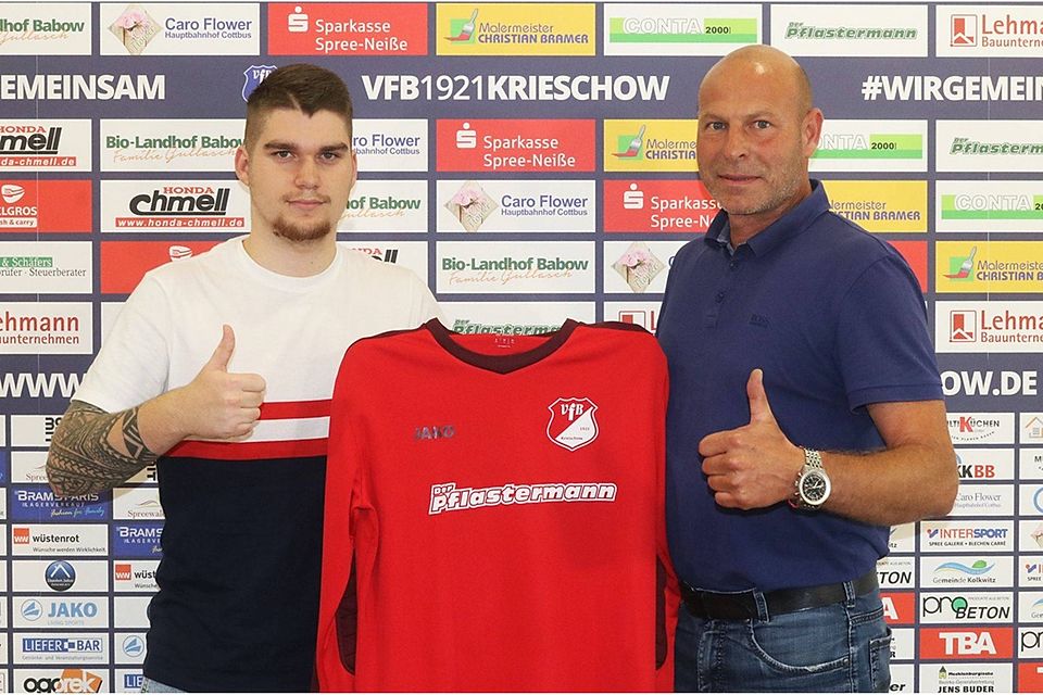 Marvin-Gordon Jahn wechselt aus der U19 des FC Energie Cottbus zum VfB Krieschow.