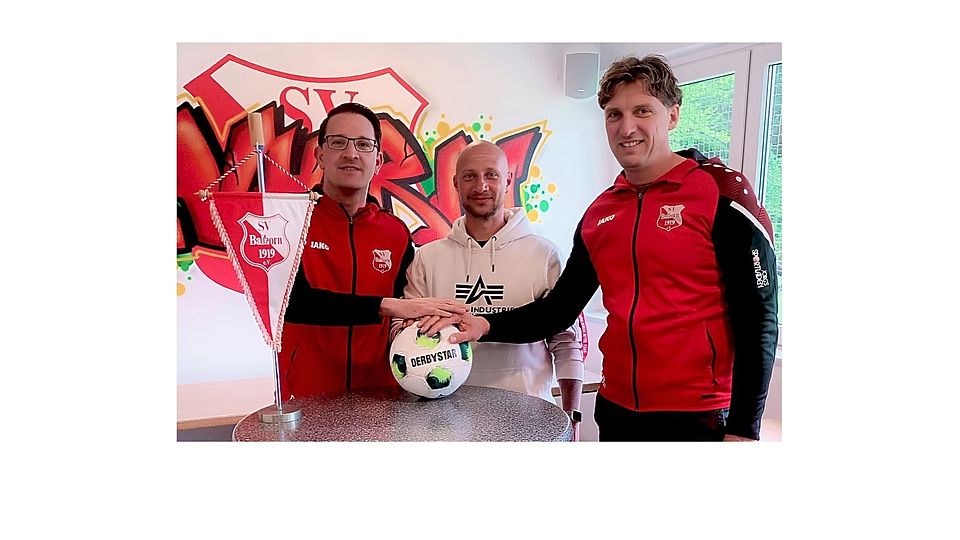 v.l. Abteilungsleiter Marius Rüppel, Jens Steinert, 1. Vorsitzende André Franke