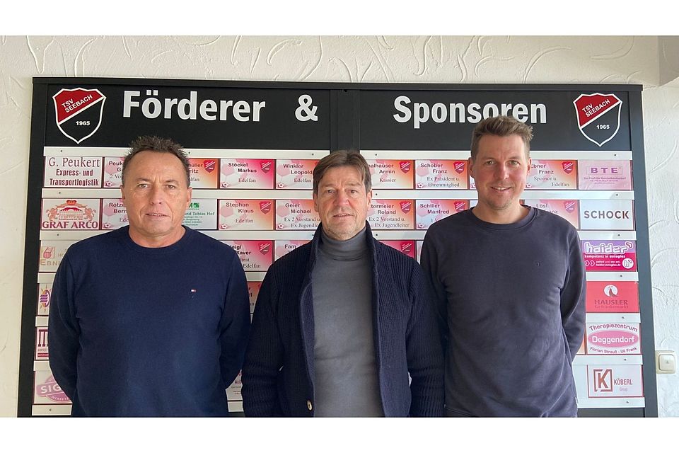 Von links nach recht: TSV-Sportchef Gunther Peukert, Trainer Wolfgang Beller, Teammanager Manuel Ebner