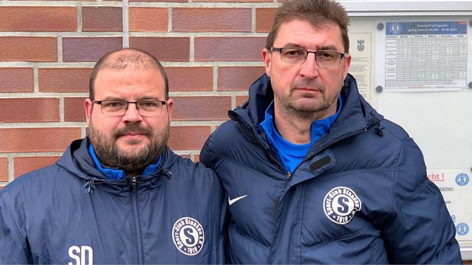 Das alte und zugleich neue Trainerpaar bei der zweiten Mannschaft. Foto: SC Staaken
