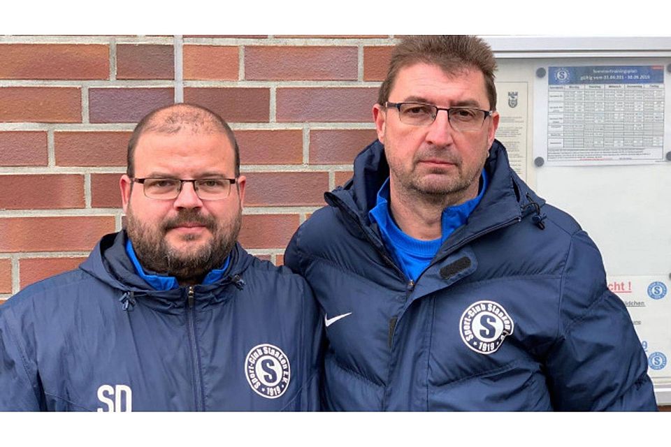 Das alte und zugleich neue Trainerpaar bei der zweiten Mannschaft. Foto: SC Staaken