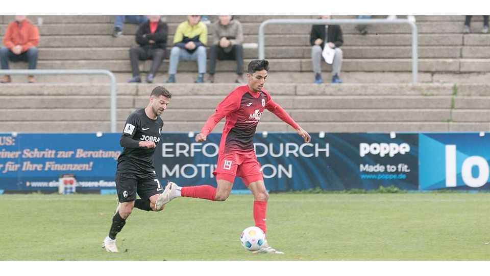 Ein Gießener Hoffnungsträger: Der vom TuS Hornau gekommene Krish Raweri hat beim FCG eine gute Entwicklung genommen. © Harald Friedrich