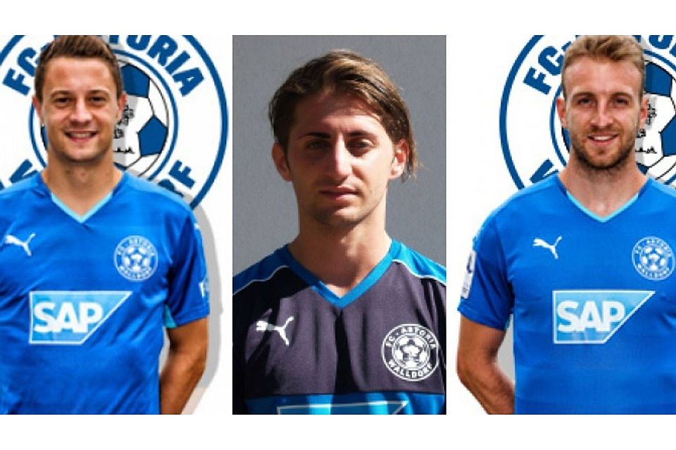 Jonas Kiermeier (l.), Salvatore Varese (m.) und Marcus Meyer (r.) bleiben dem FCA erhalten.
