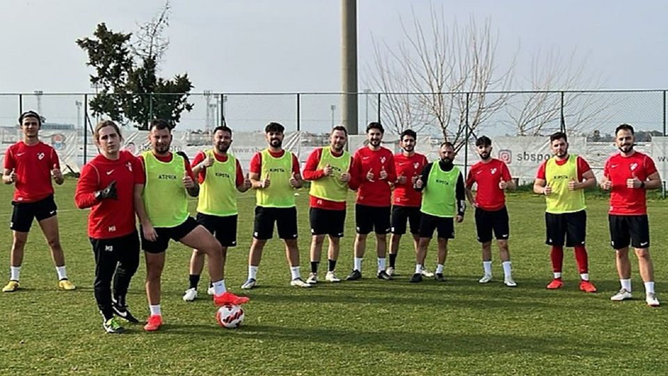 Gute Stimmung herrschte bei den Spielern von Türk Gücü Lauingen im Winter-Trainingslager in Antalya