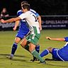 Der FC Aich (in Blau) gegen den SV Bad Heilbrunn.