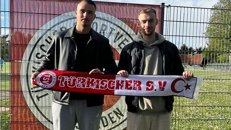 Noel Braun (links) und Daniel Rudi schließen sich zur kommenden Saison dem Türkischen SV Wiesbaden an.