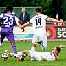 Jan-Luca Ahillen und Jan Wulkotte im Zweikampf beim Test gegen den VfL Osnabrück