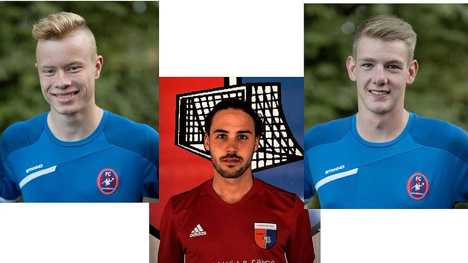 Die Doppeltorschützen des FC: Tim-Lukas Schult, Lennart Struve und Janko Buck.