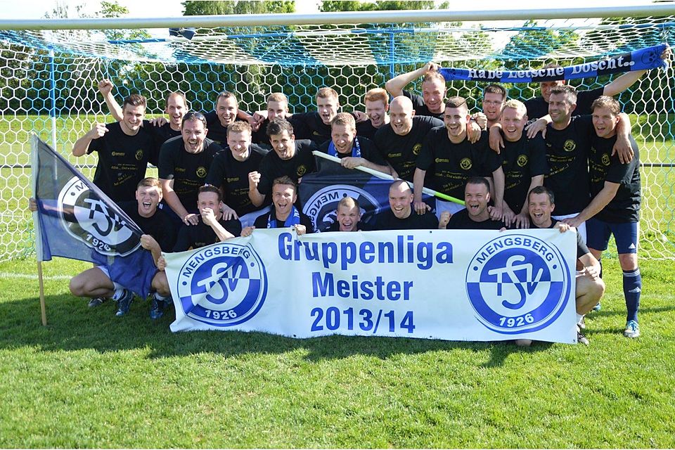 Geschafft - zwei Spieltag vor Ende der Gruppenliga Saison schafft der TSV Mengsberg mit einem 0:6 Erfolg in Schrecksbach vorzeitig den Aufstieg in die Verbandsliga.