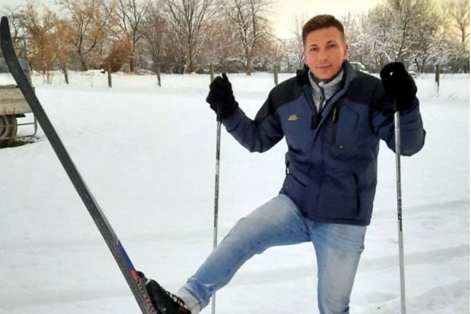 Gibt auch auf Skiern eine gute Figur ab: Schleiz' Kapitän Mirko Horn.