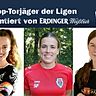 Das Schwaiger-Duo Maier (l.) und Grimes (r.) hält sich in der Top-Ten. Funkenhauser (M.) thront an der Spitze der Bezirksliga 01.