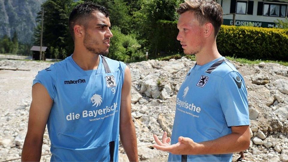 Mohamad Awata (li.) und Christian Köppel sind beim TSV 1860 Freunde geworden. Sampics