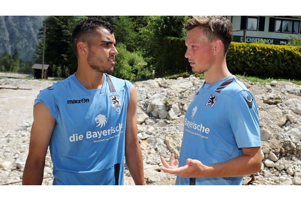 Mohamad Awata (li.) und Christian Köppel sind beim TSV 1860 Freunde geworden. Sampics