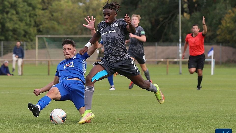 Malick Sanogo im U19-Bundesliga-Spiel gegen den 1. FC Magdeburg.