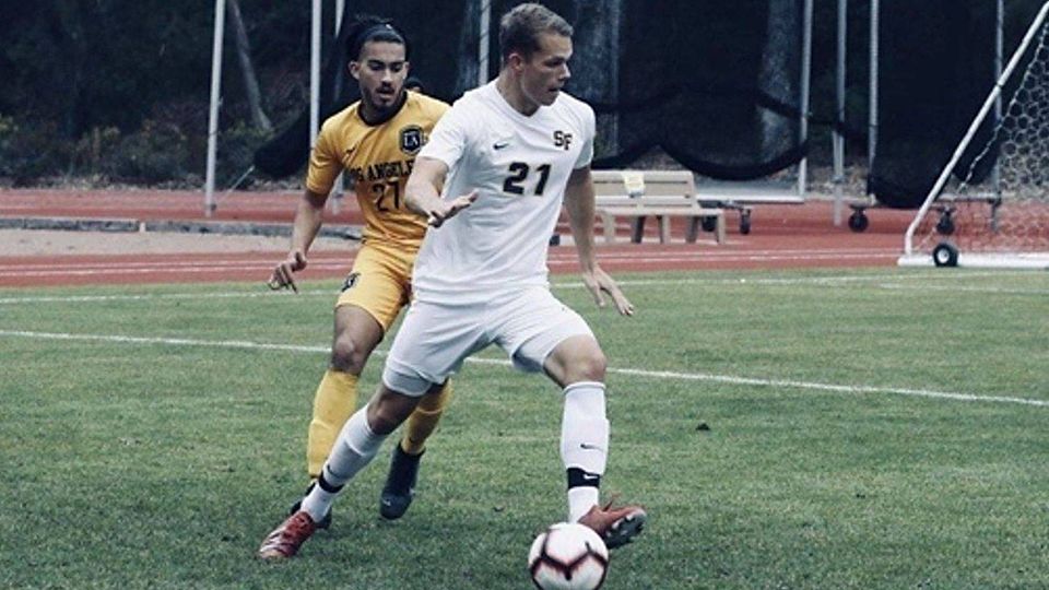 Niklas Schell (vorne im weißen Trikot) ist der erste Neuzugang beim ASV. Foto: privat