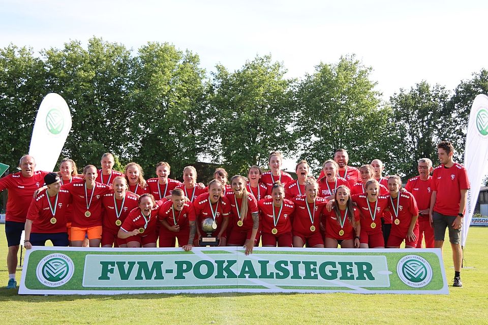 Die Frauen von Fortuna Köln gewannen den FVM-Pokal.