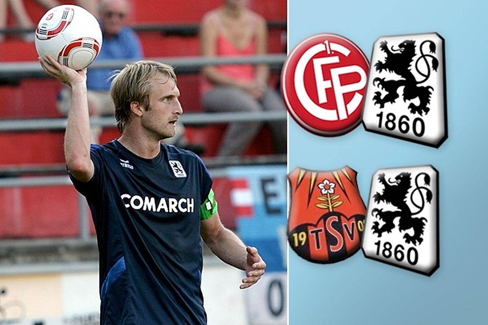 Die Löwen um Daniel Bierofka brüllen in dieser Woche in Niederbayern. Montage: FuPa