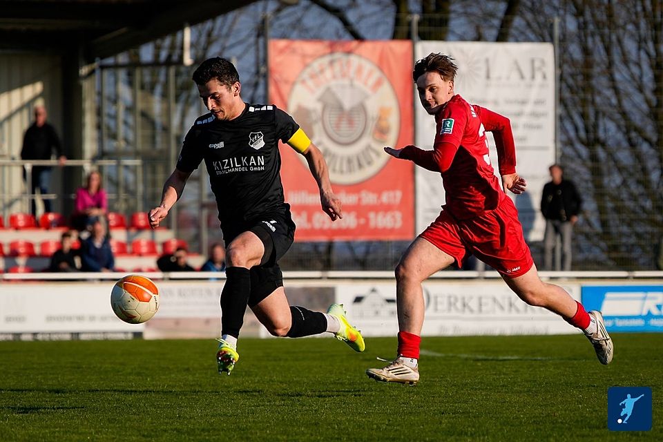 Borussia Emsdetten (in Rot) läuft seinen Gegnern aktuell erfolglos hinterher.