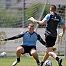 Stellte sich den Löwen-Profis meist beim Training in den Weg: Ersatzkeeper György Székely.