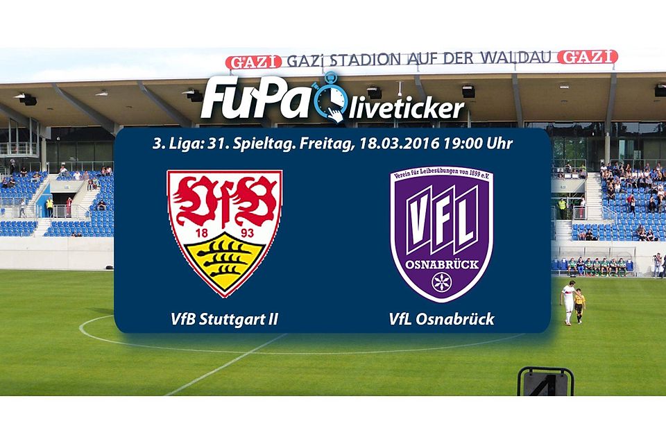 Der VfB Stuttgart II empfängt den den VfL Osnabrück. Wir tickern live für euch. Foto. Collage FuPa Stuttgart