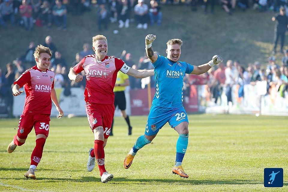Wurde im März 2022 im Elfmeterschießen zum Helden: Aubstadts Keeper Lukas Wenzel.