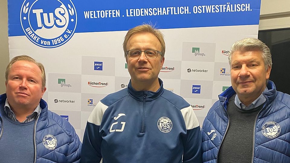 Vom Coach zum Sportlichen Leiter: Carsten Johanning (mitte) und die Abteilungsleiter Christian Quade (l.) und Jörg Pundmann (r.).