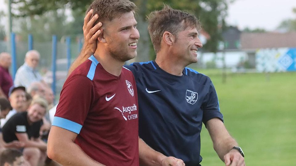 VfL-Trainer Markus Ansorge freut sich, einen „Ausnahmestürmer“ wie Simon Ried in den eigenen Reihen haben zu dürfen.