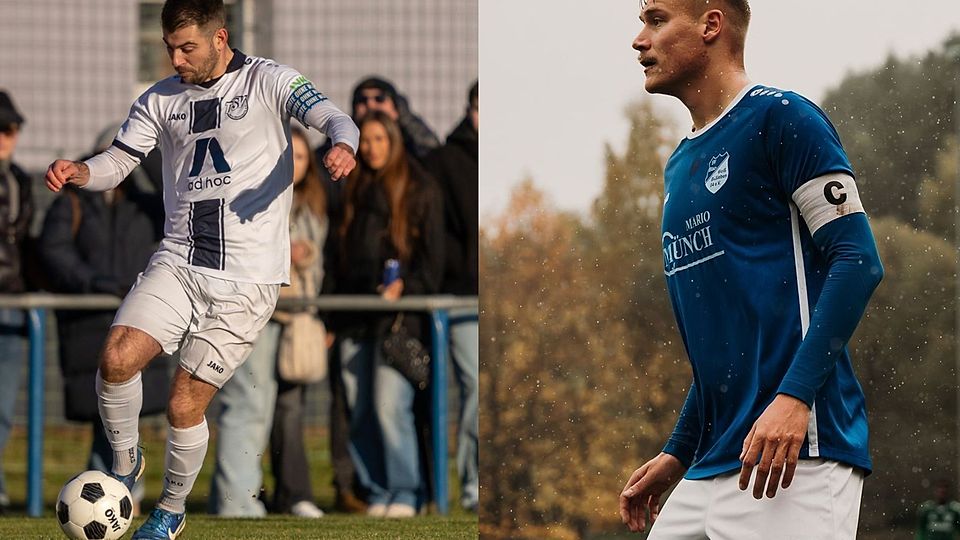 Leitwölfe und Kapitäne: Tim Richter (links, Westvororte) sowie Robin Quitt (rechts, Büßleben)