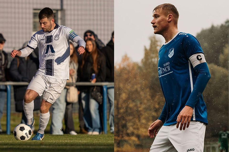 Leitwölfe und Kapitäne: Tim Richter (links, Westvororte) sowie Robin Quitt (rechts, Büßleben)