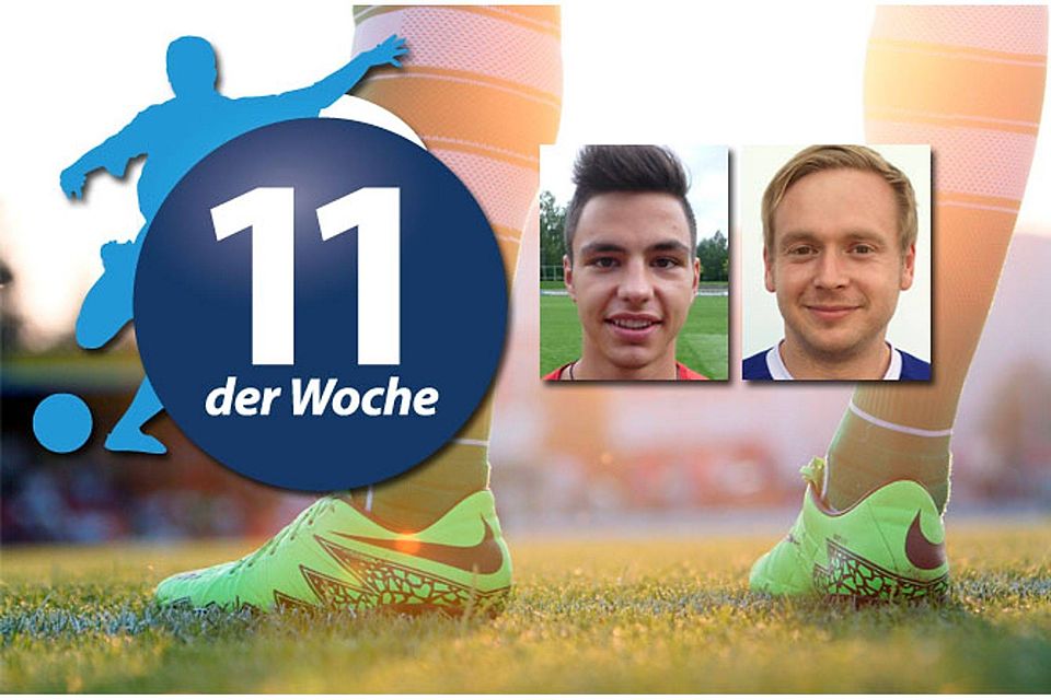 Dürfen sich über eine Nominierung in der FuPa-Elf der Woche freuen (von links): Janick Reitz (TSG Thannhausen) und Chris Luderschmid (TSV Wemding).