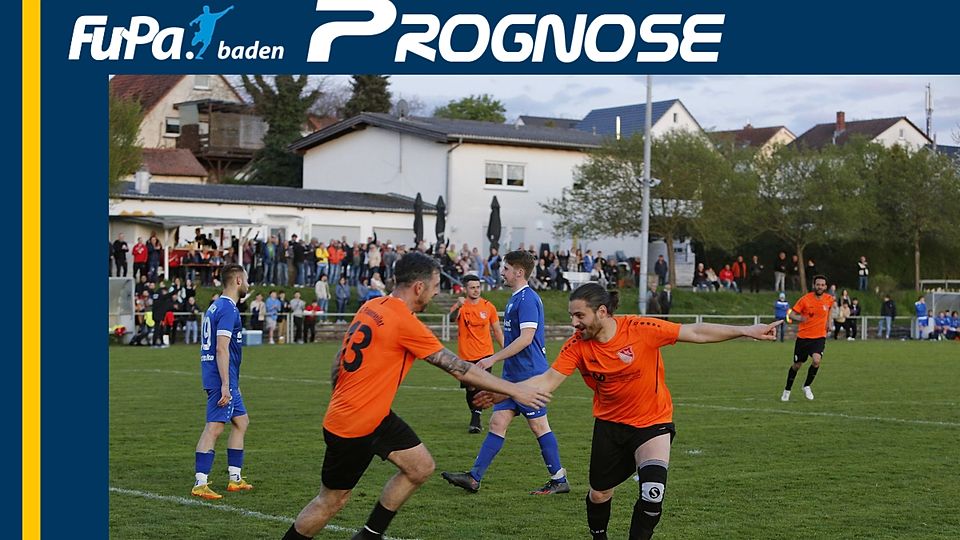 Die FuPa Baden Redaktioin tippt darauf, dass der FC Frauenweiler (orange) am Saisonende jubeln darf.
