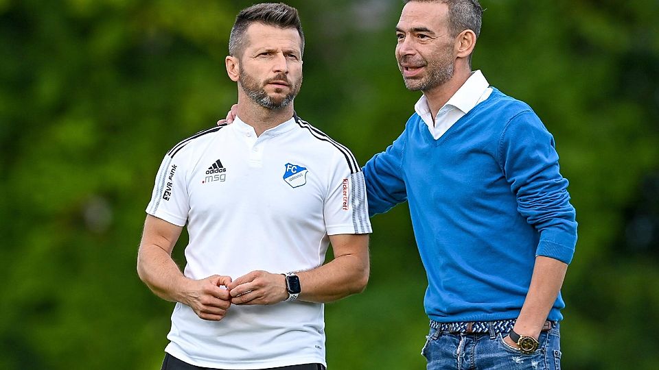 Von der Entlassung des FCI-Trainers Mijo Stijepic (links) erfuhr Präsident Emanuel Eisenreich erst aus der Zeitung.