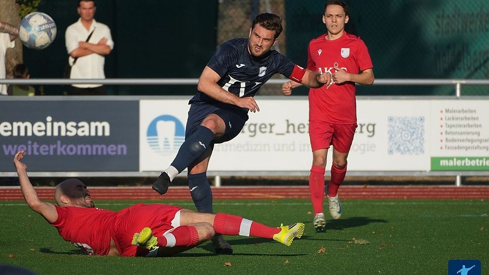 Neckarsteinachs Carsten Klein nimmt Maß.