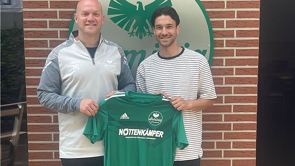 Einer der Zugänge: Samet Kanoglu (r.) mit Trainer Marcel Landers.