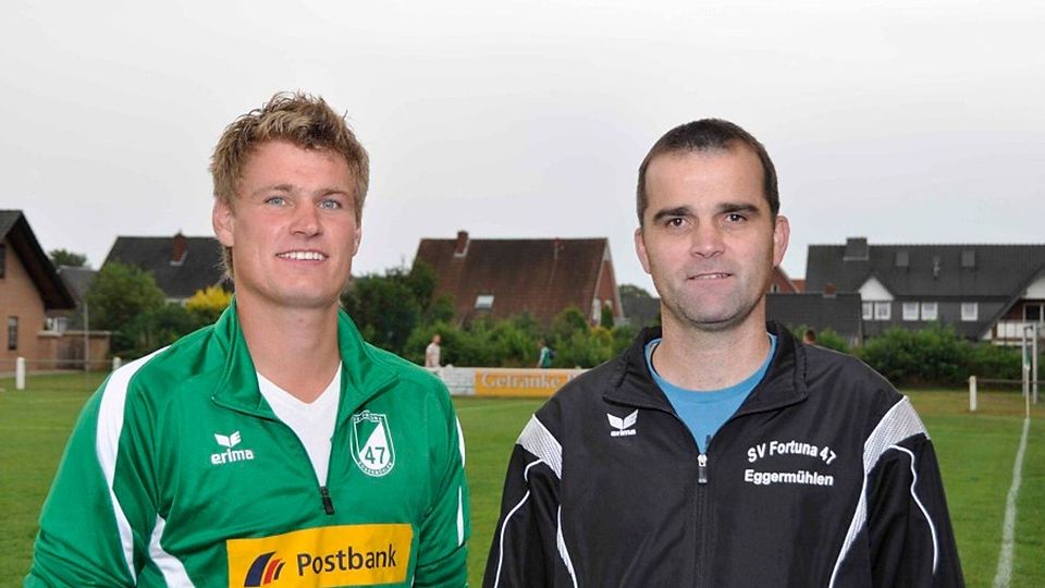 Jörn Övermöhle und Johannes Ebler (rechts) Fortunas Trainer-Duo