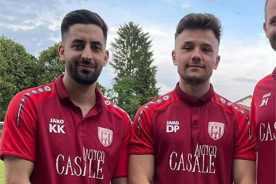 Kadir Kir (l.) und Dominik Pries übernehmen den FC Ebersberg als Spielertrainer