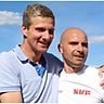 Mathias Fischer (hier mit Cheftrainer Giuseppe Greco li.), seit 2002 bereits in diesem Amt, bleibt Abteilungsleiter.