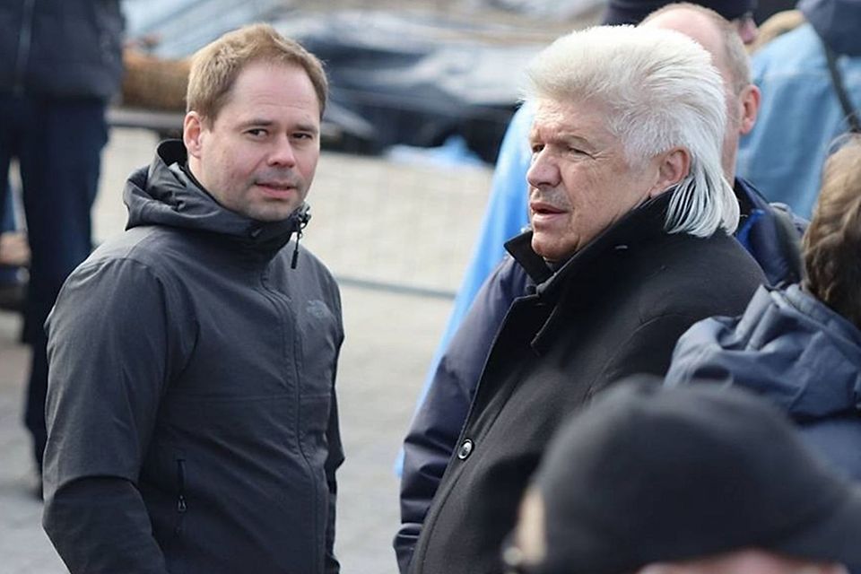 Archiv: Tebe Vorstandsvorsitzender Günter Brombosch re Archiv: Tebe Vorstandsvorsitzender Günter Brombosch re