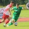 Mirco Puscher (in grün) wagt den Sprung in die Regionalliga zur SpVgg Ansbach.