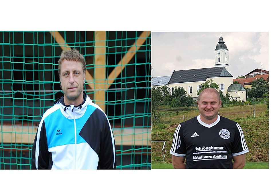 Stephan Neugebauer (li.) hat sein Amt beim DJK-SV St. Oswald zur Verfügung gestellt - Stefan Lender (re.) übernimmt bis auf Weiteres