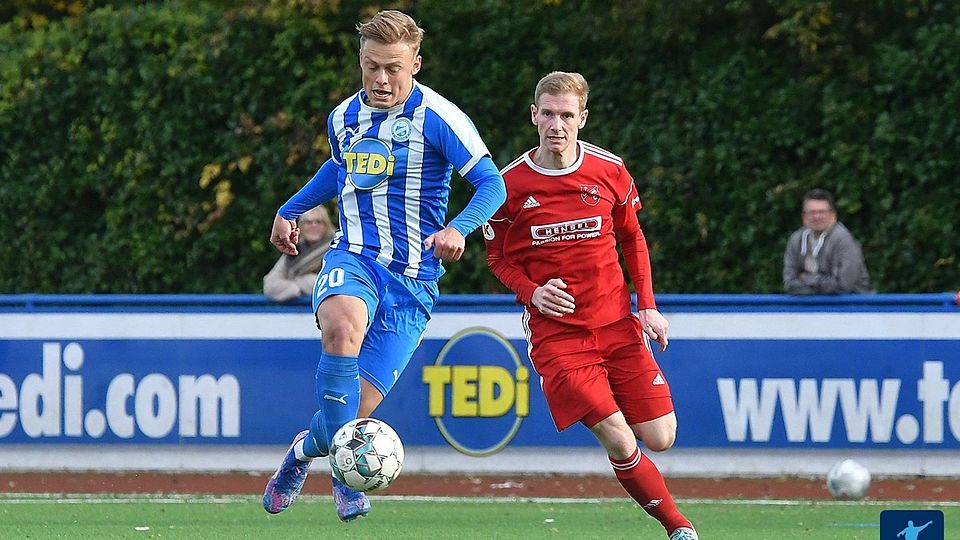 Der FC Brünninghausen um Torjäger Jonas Telschow, der heute leer ausging, verpasste es, mit dem Zweitplatzierten DSC Wanne-Eickel gleichzuziehen.